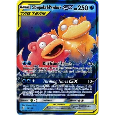 SM Unified Minds 035/236 Psyduck & Slowpoke GX (Tag Team)