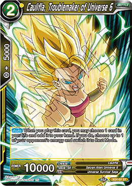 DBS Expert Deck: Universe 6 Assailants XD1-07 Caulifla, Troublemaker of Universe 6