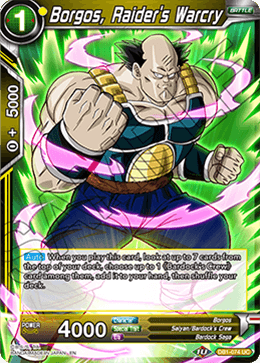 DBS Draft Box 4: Dragon Brawl DB1-074 Borgos, Raider's Warcry Foil