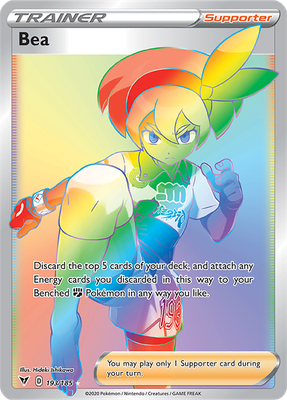SWSH Vivid Voltage 193/185 Bea Rainbow Rare