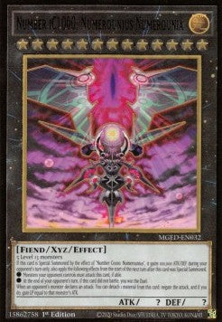 secret rare one piece card Yu-Gi-Oh! Maximum Gold El Dorado MGED-EN032 Number iC1000: Numerounius –  JGC Collectables