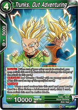 DBS Assault of the Saiyans BT7-059 Trunks, Out Adventuring Foil