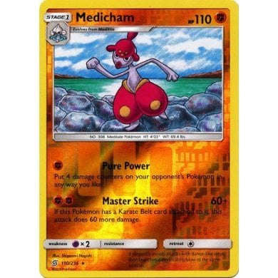 SM Unified Minds 110/236 Medicham Reverse Holo