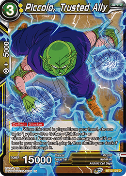 DBS Supreme Rivalry BT13-104 Piccolo, Trusted Ally