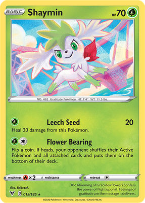 SWSH Vivid Voltage 015/185 Shaymin Reverse Holo