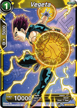 DBS Cross Spirits BT14-102 Vegeta Foil