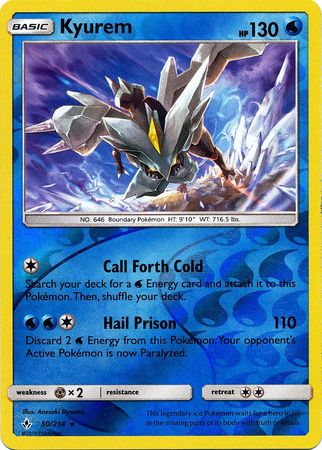 SM Unbroken Bonds 050/214 Kyurem Reverse Holo
