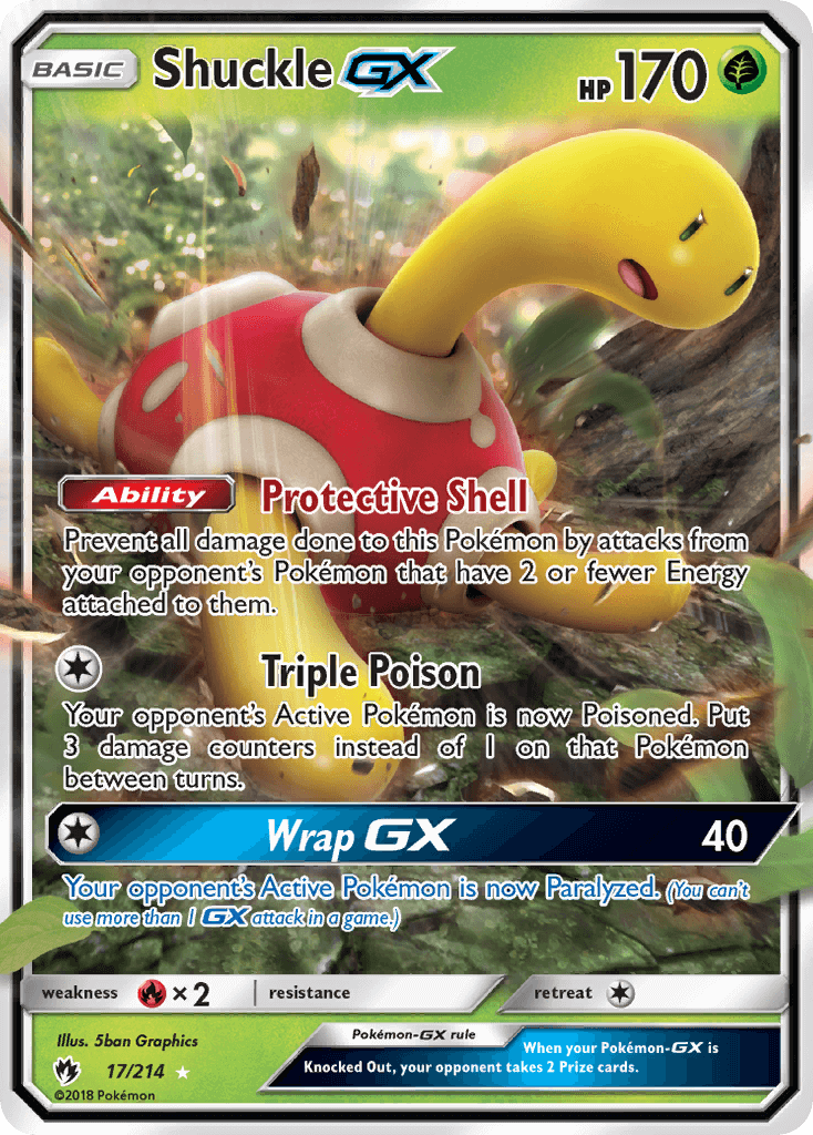 SM Lost Thunder 017/214 Shuckle GX Half Art
