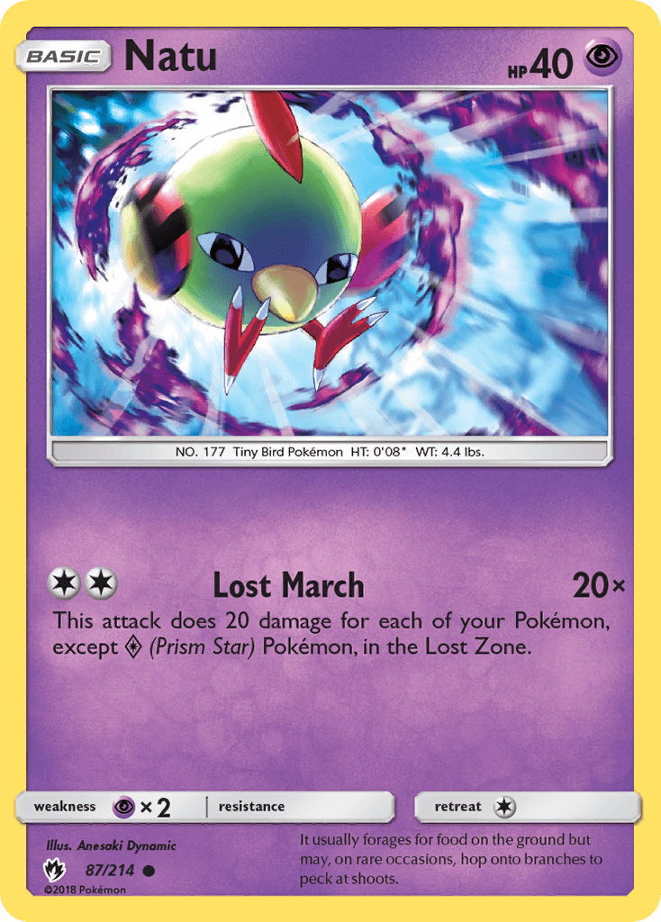SM Lost Thunder 087/214 Natu