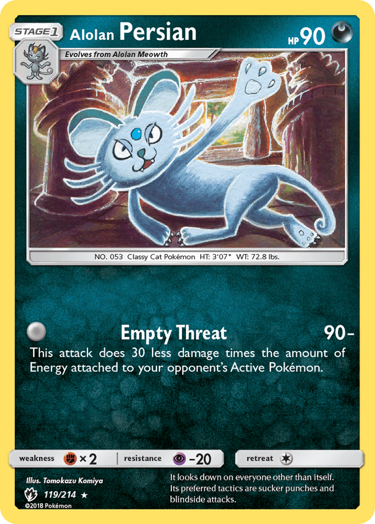 SM Lost Thunder 119/214 Alolan Persian