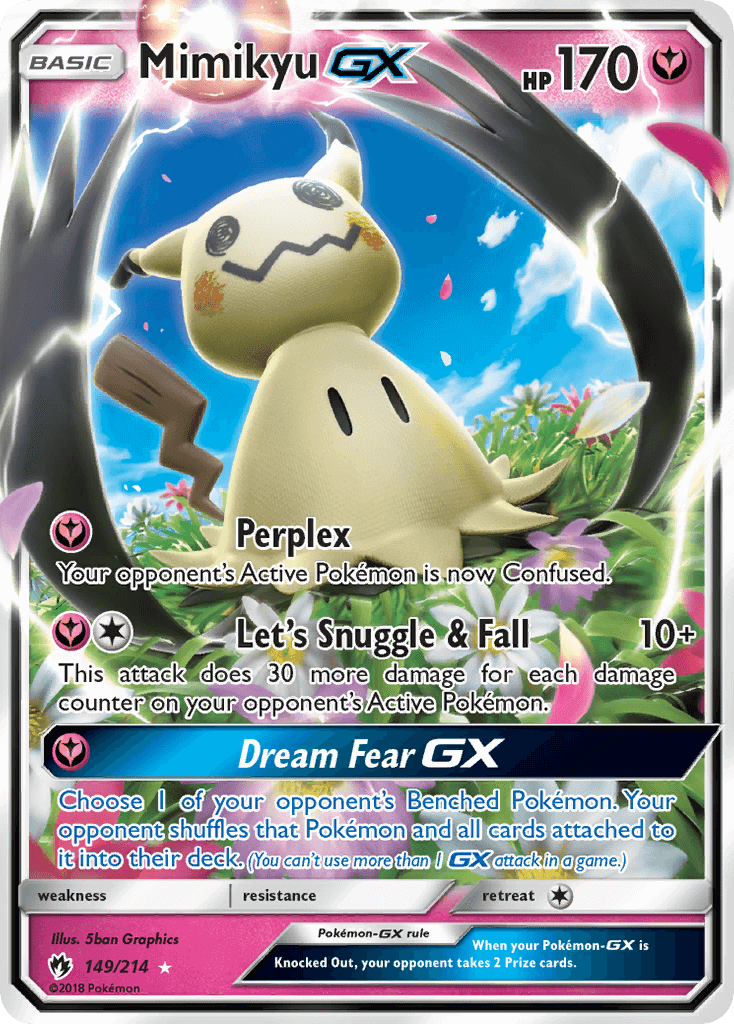 SM Lost Thunder 149/214 Mimikyu GX Half Art