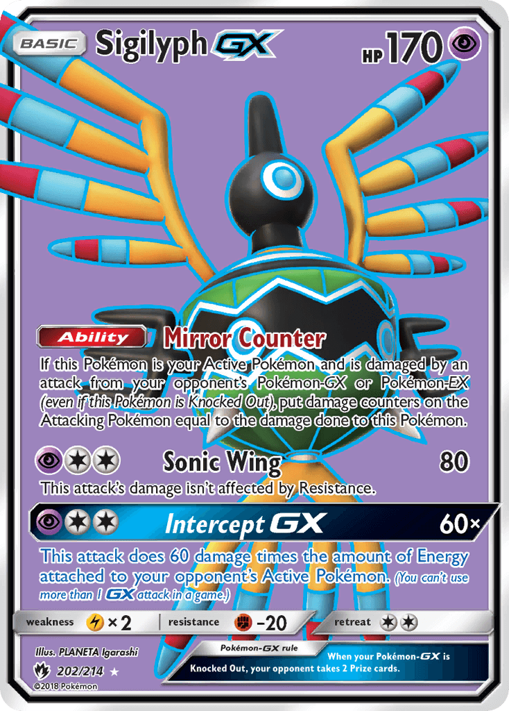 SM Lost Thunder 202/214 Sigilyph GX Full Art
