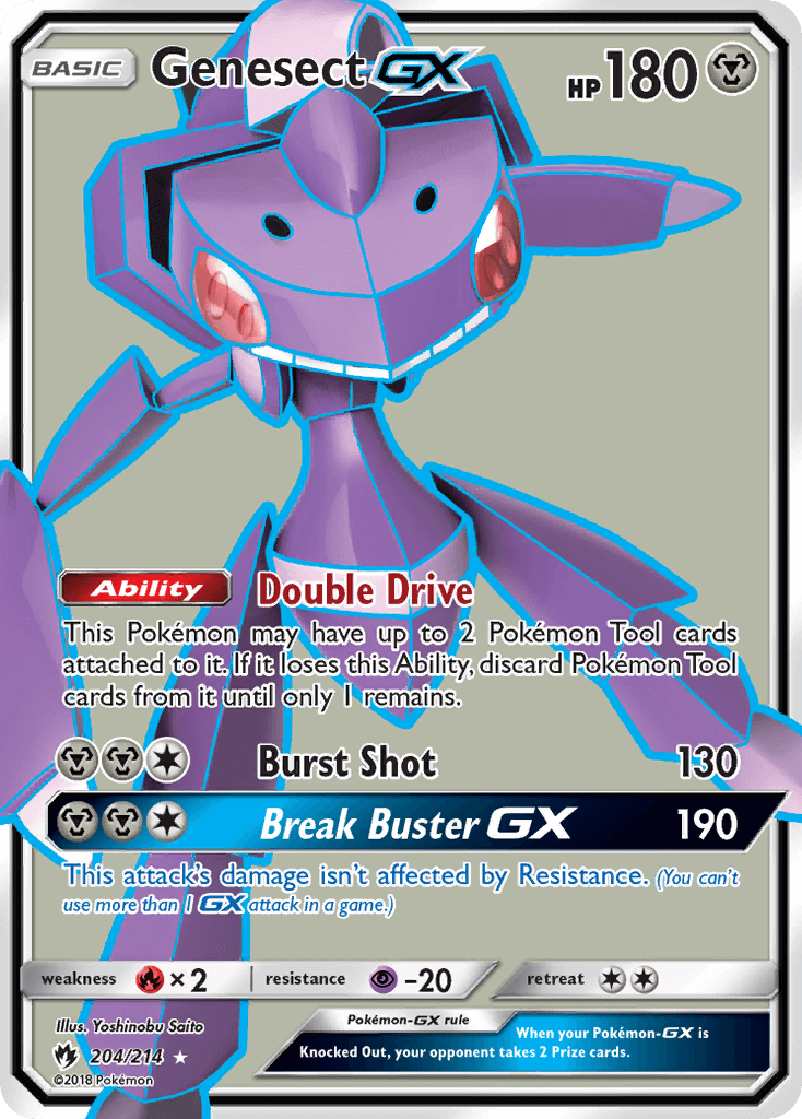 SM Lost Thunder 204/214 Genesect GX Full Art