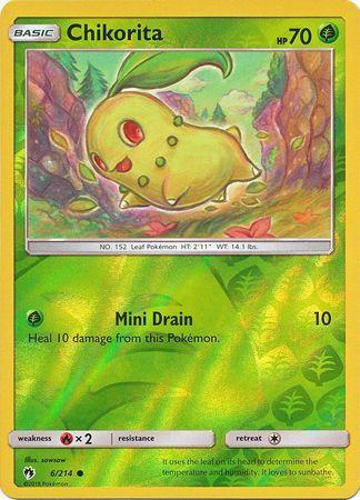 SM Lost Thunder 006/214 Chikorita Reverse Holo