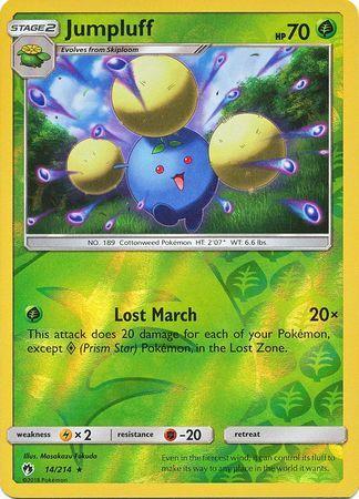 SM Lost Thunder 014/214 Jumpluff Reverse Holo