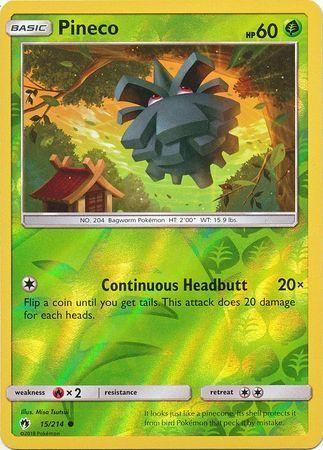 SM Lost Thunder 015/214 Pineco Reverse Holo