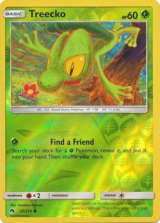 SM Lost Thunder 020/214 Treecko Reverse Holo