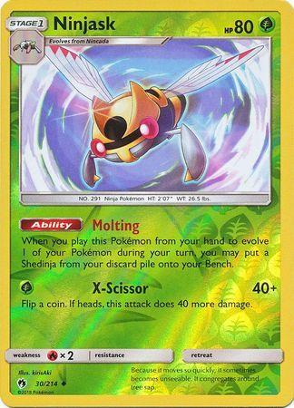 SM Lost Thunder 030/214 Ninjask Reverse Holo