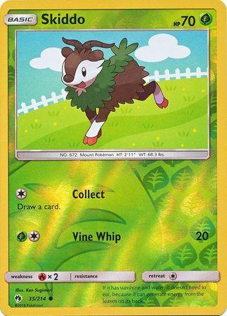 SM Lost Thunder 035/214 Skiddo Reverse Holo