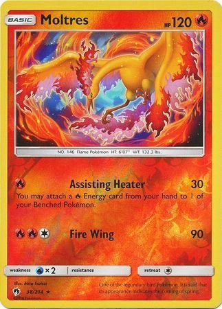 SM Lost Thunder 038/214 Moltres Reverse Holo