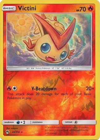 SM Lost Thunder 049/214 Victini Reverse Holo