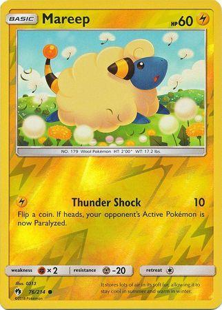 SM Lost Thunder 076/214 Mareep Reverse Holo