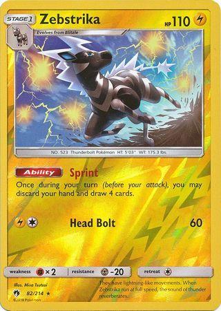 SM Lost Thunder 082/214 Zebstrika Reverse Holo