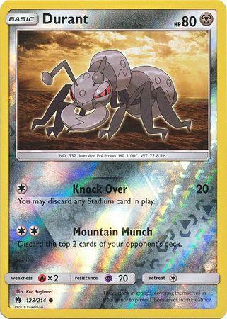 SM Lost Thunder 128/214 Durant Reverse Holo