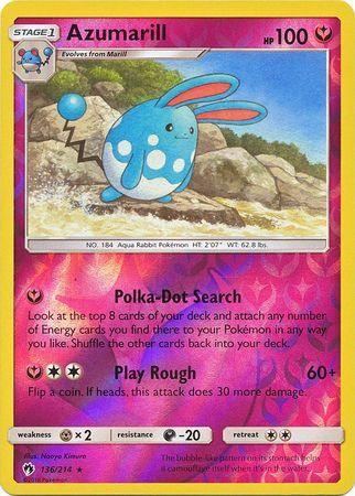 SM Lost Thunder 136/214 Azumarill Reverse Holo