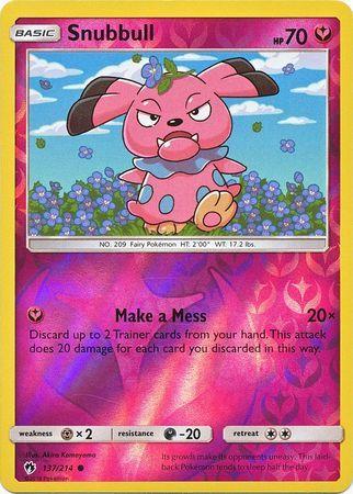SM Lost Thunder 137/214 Snubbull Reverse Holo