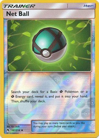 SM Lost Thunder 187/214 Net ball Reverse Holo