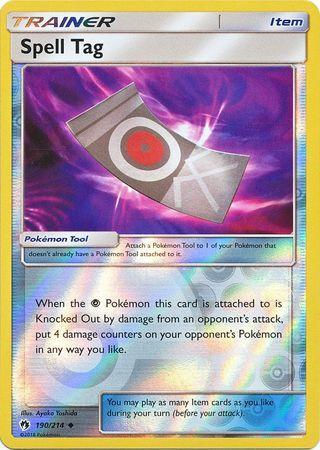 SM Lost Thunder 190/214 Spell Tag Reverse Holo