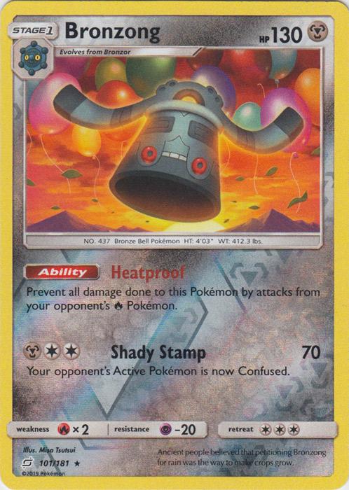 SM Team Up 101/181 Bronzong Reverse Holo