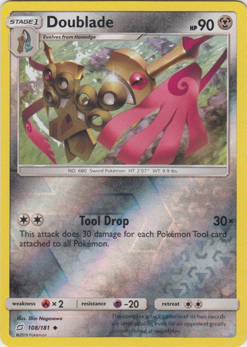 SM Team Up 108/181 Doublade Reverse Holo
