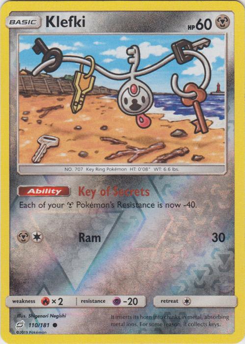 SM Team Up 110/181 Klefki Reverse Holo