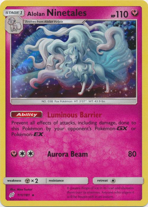 SM Team Up 111/181 Alolan Ninetales Holo Rare