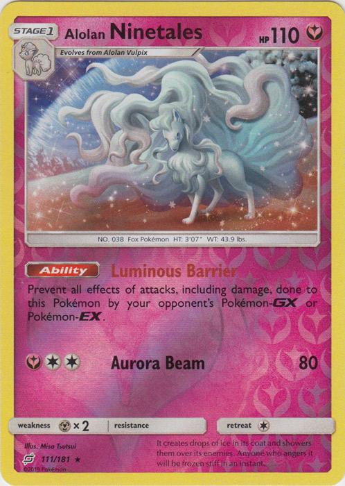 SM Team Up 111/181 Alolan Ninetales Reverse Holo