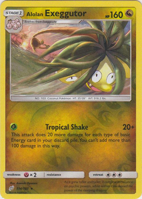 SM Team Up 114/181 Alolan Exeggutor Reverse Rare
