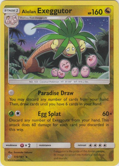 SM Team Up 115/181 Alolan Exeggutor Reverse Holo