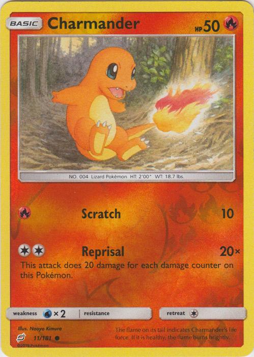 SM Team Up 011/181 Charmander Reverse Holo