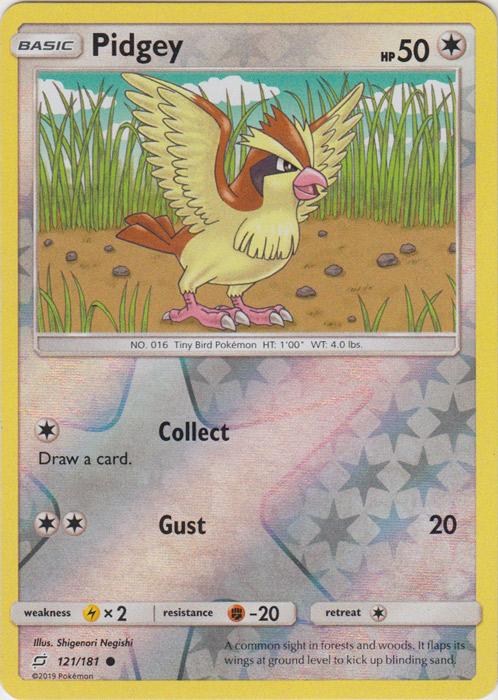 SM Team Up 121/181 Pidgey Reverse Holo