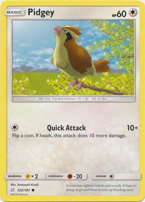 SM Team Up 122/181 Pidgey