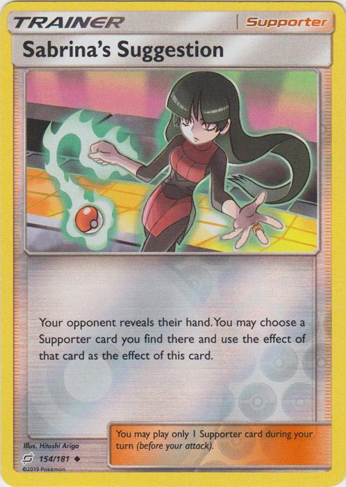 SM Team Up 154/181 Sabrina's Suggestion Reverse Holo