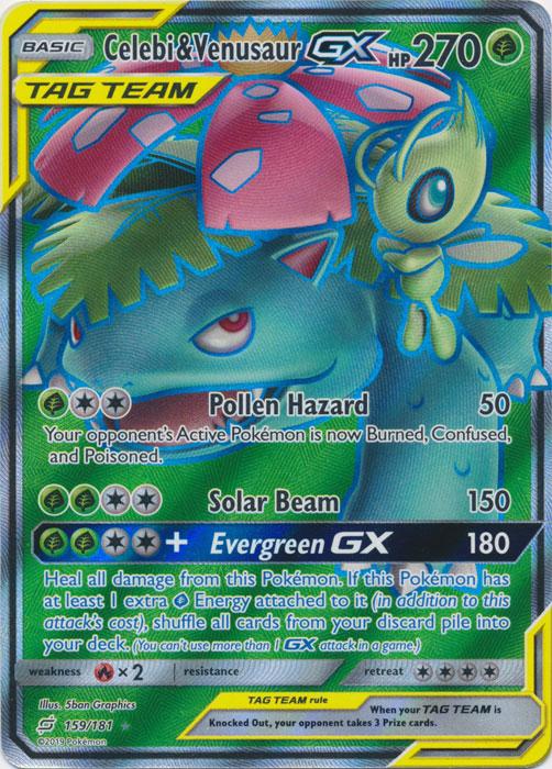 SM Team Up 159/181 Celebi & Venusaur GX (Tag Team)