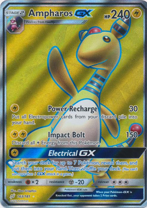 SM Team Up 163/181 Ampharos GX