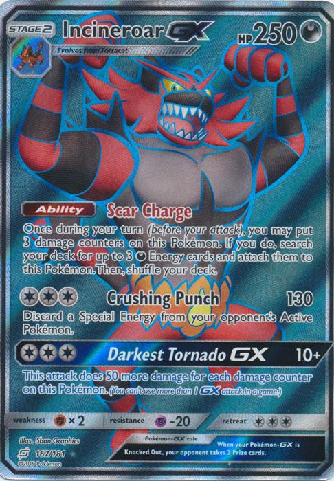 SM Team Up 167/181 Incineroar GX Full Art