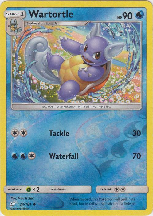 SM Team Up 024/181 Wartortle Reverse Holo