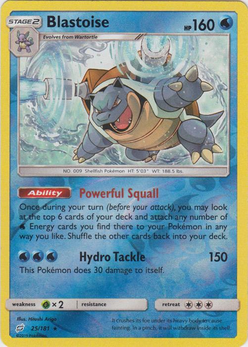 SM Team Up 025/181 Blastoise Reverse Holo