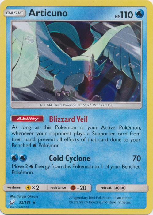 SM Team Up 032/181 Articuno Holo Rare