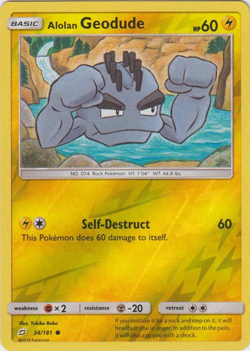 SM Team Up 034/181 Alolan Geodude Reverse Holo